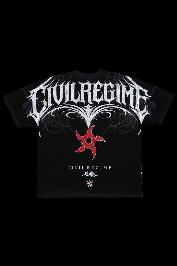 Penta Power Rage American Classic Oversized Tee in Vintage Black