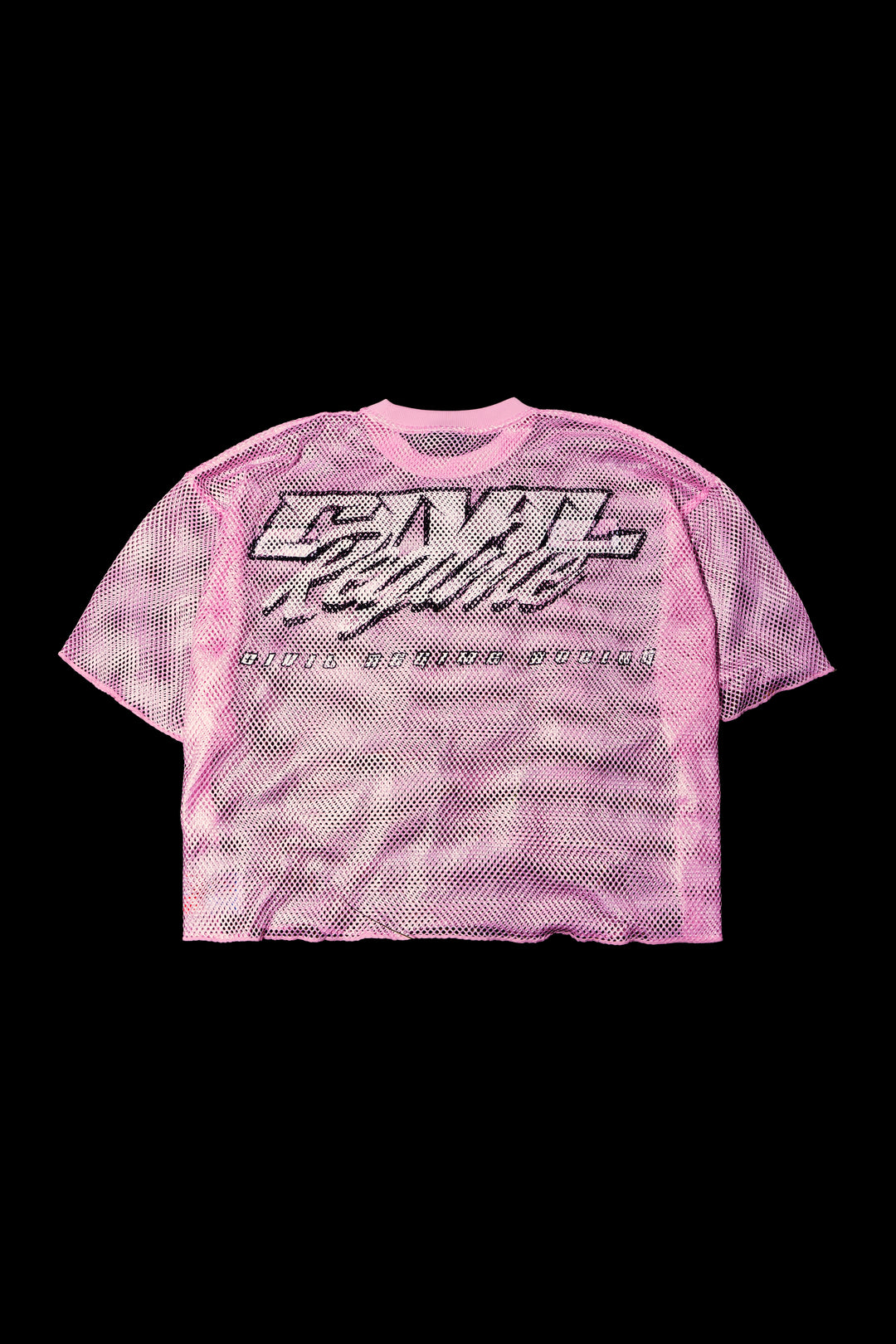Floral Chaos Hell Week Mesh Jersey in Pink