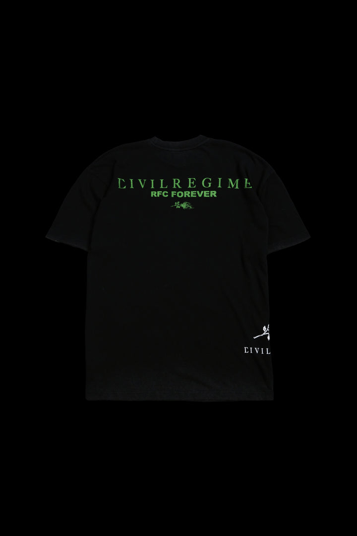 Chaos Boogie Frights American Classic Oversized Tee in Vintage Black