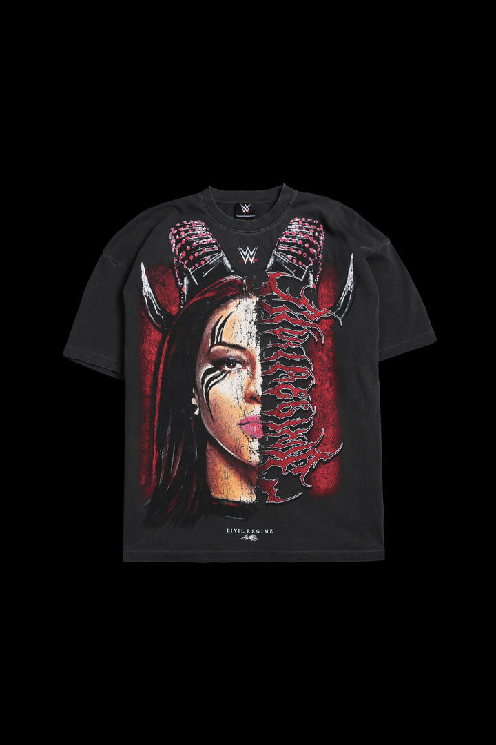 Facing Vaquer American Classic Oversized Tee in Vintage Ashes
