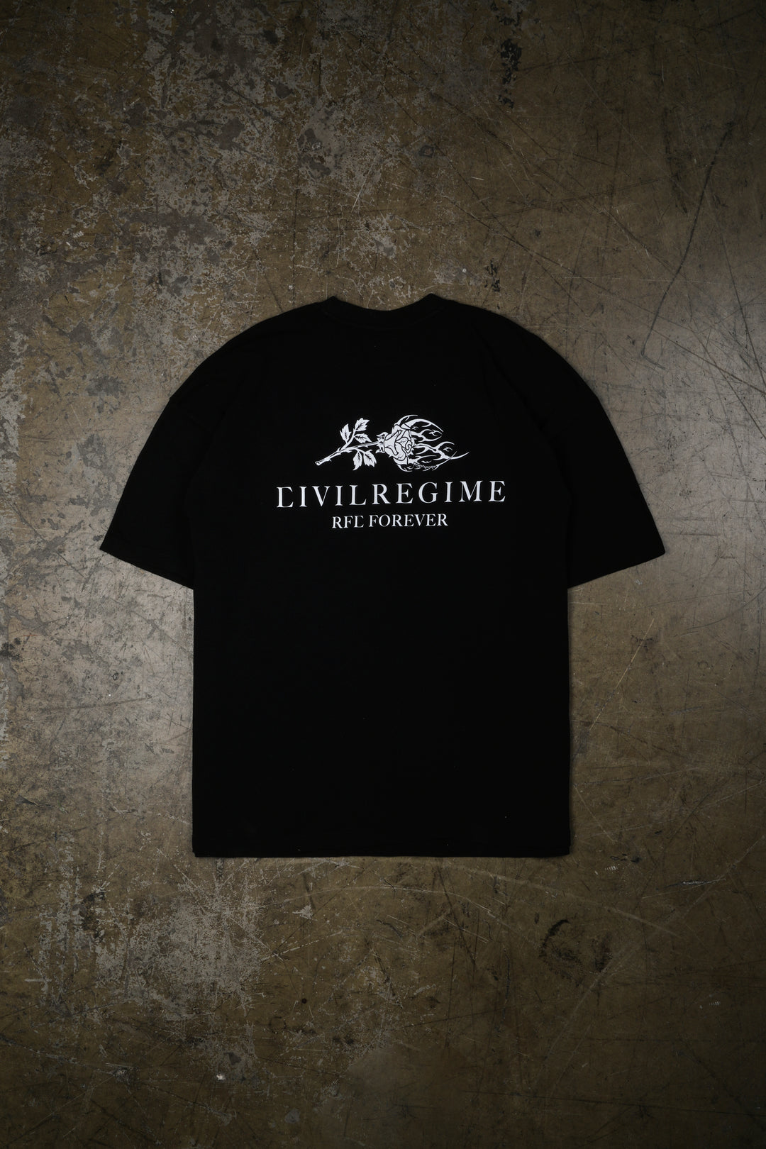 Love From Chaos American Classic Oversized Tee in Black