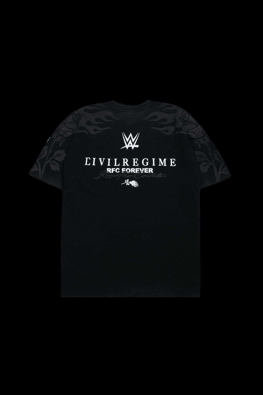 Bones Of Betrayal American Classic Oversized Tee in Vintage Black