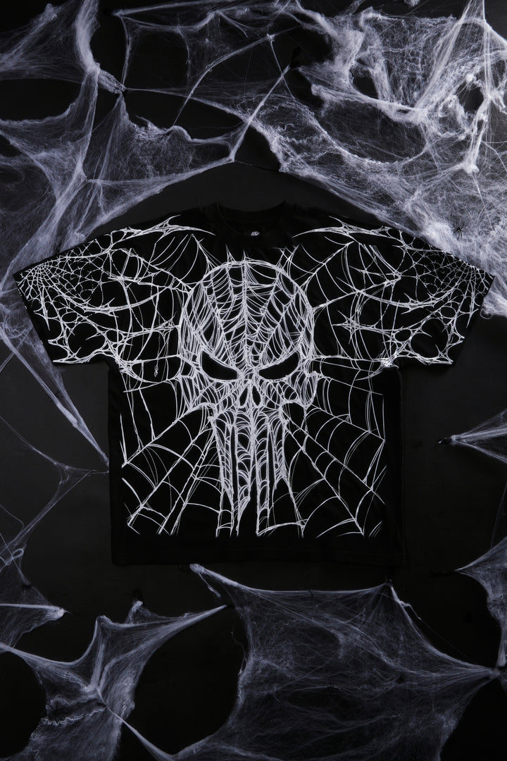 Terror And Punish American Classic Oversized Tee in Black