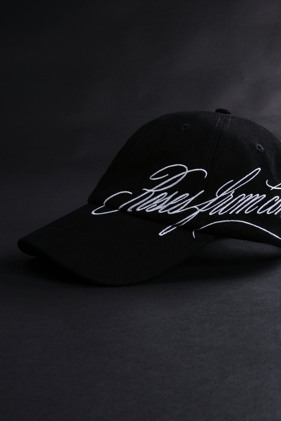 Roses Script Dad Hat in Black