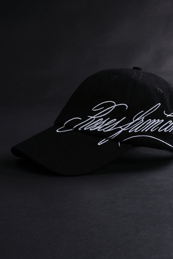 Roses Script Dad Hat in Black