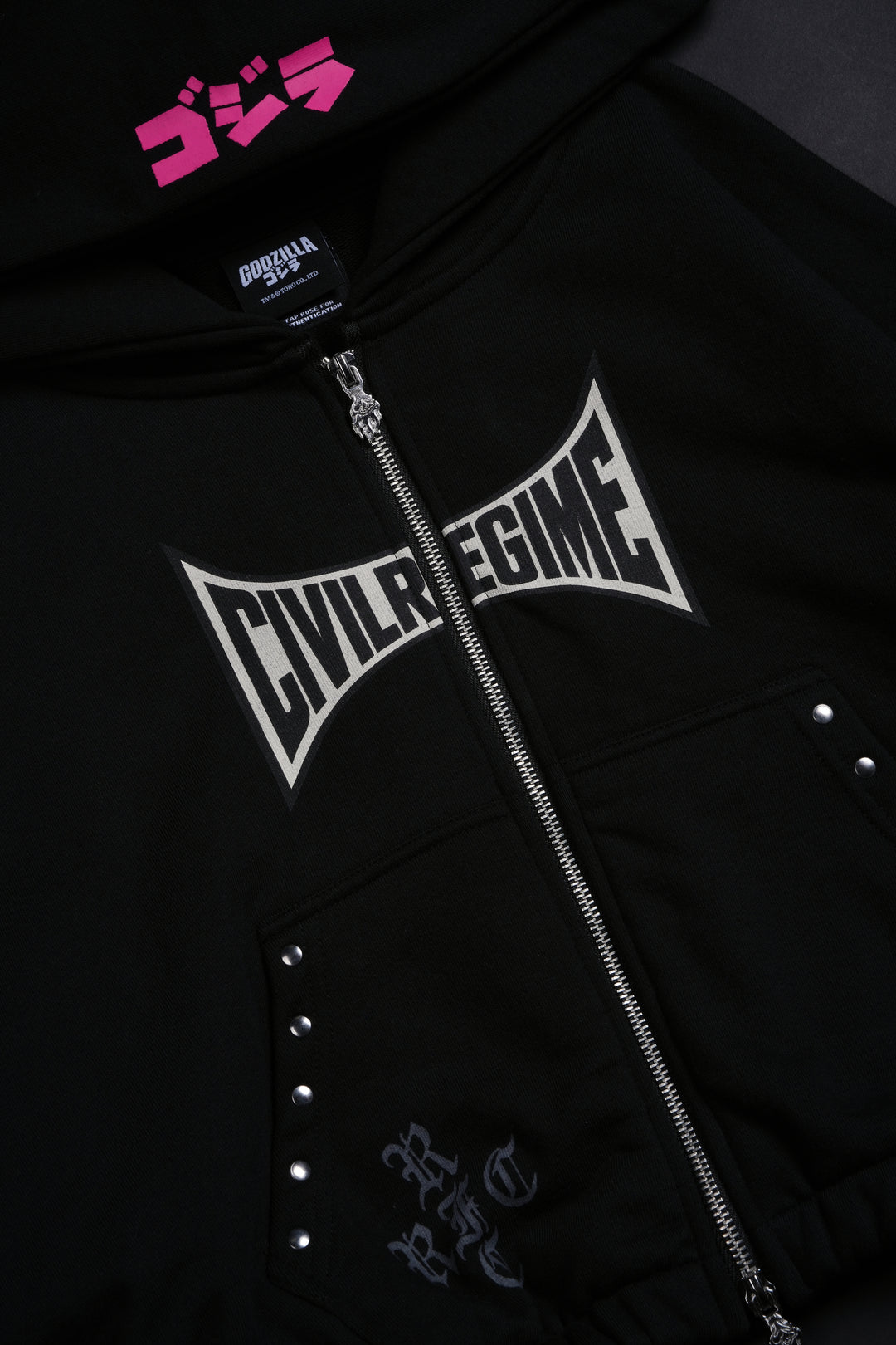 Ultimate Destruction Ultra Cropped Hoodie in Black