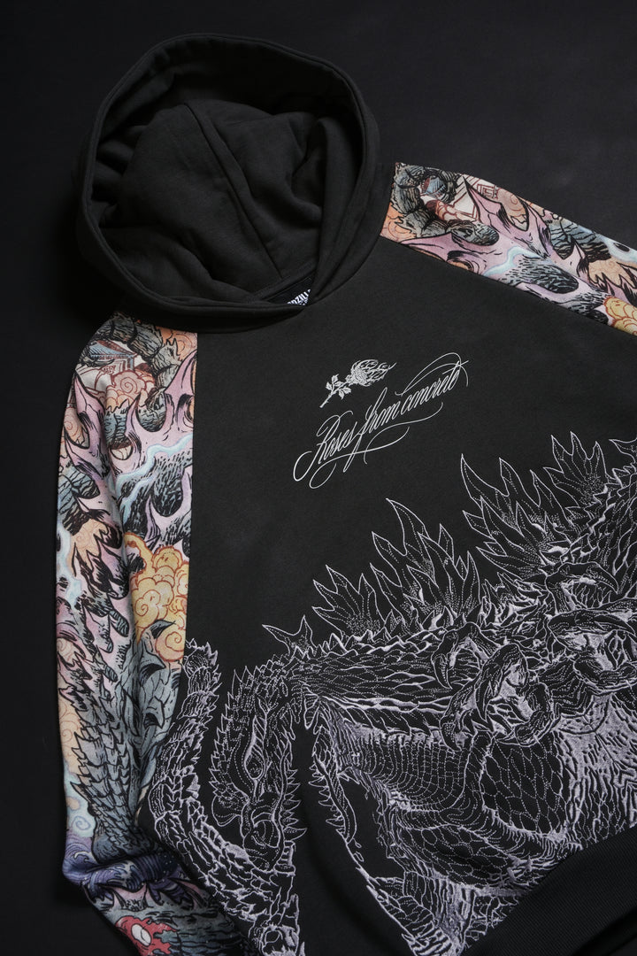 In Time Destruction Reclaimed Hoodie in Vintage Ashes