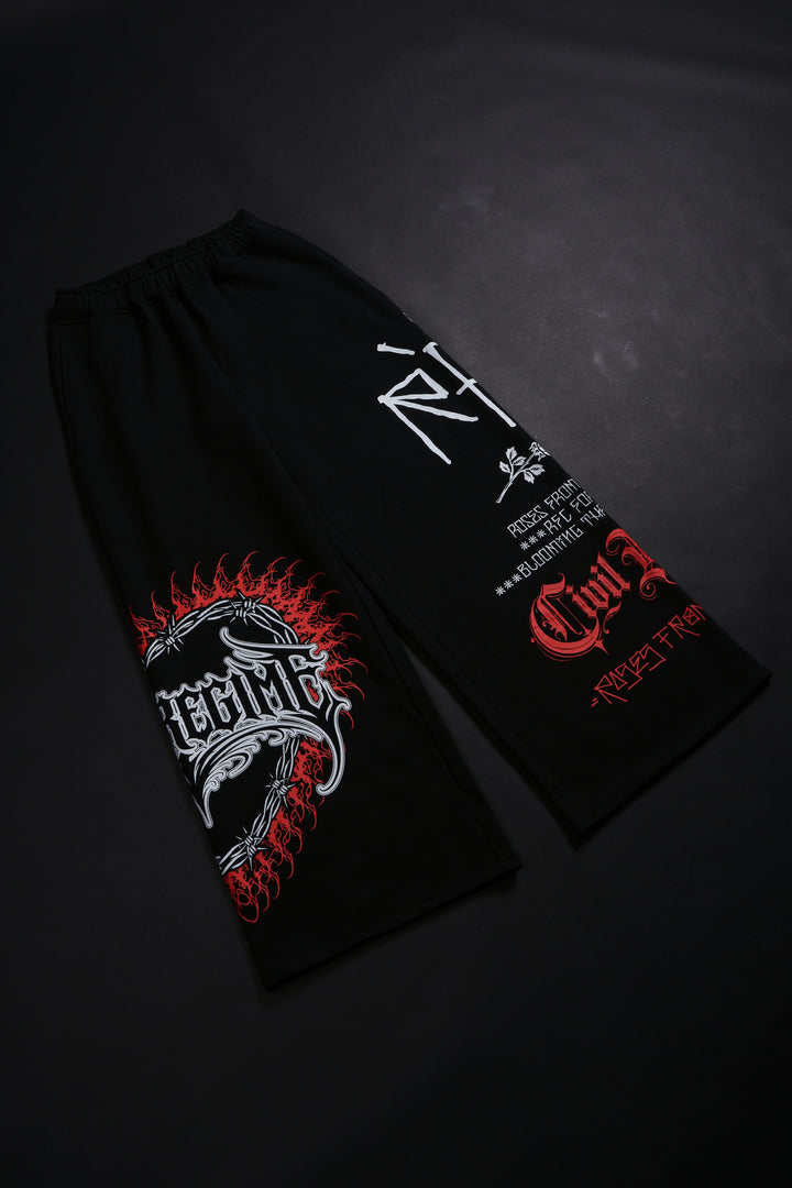Rule Breaker Ultra Wide Leg Pants in Black