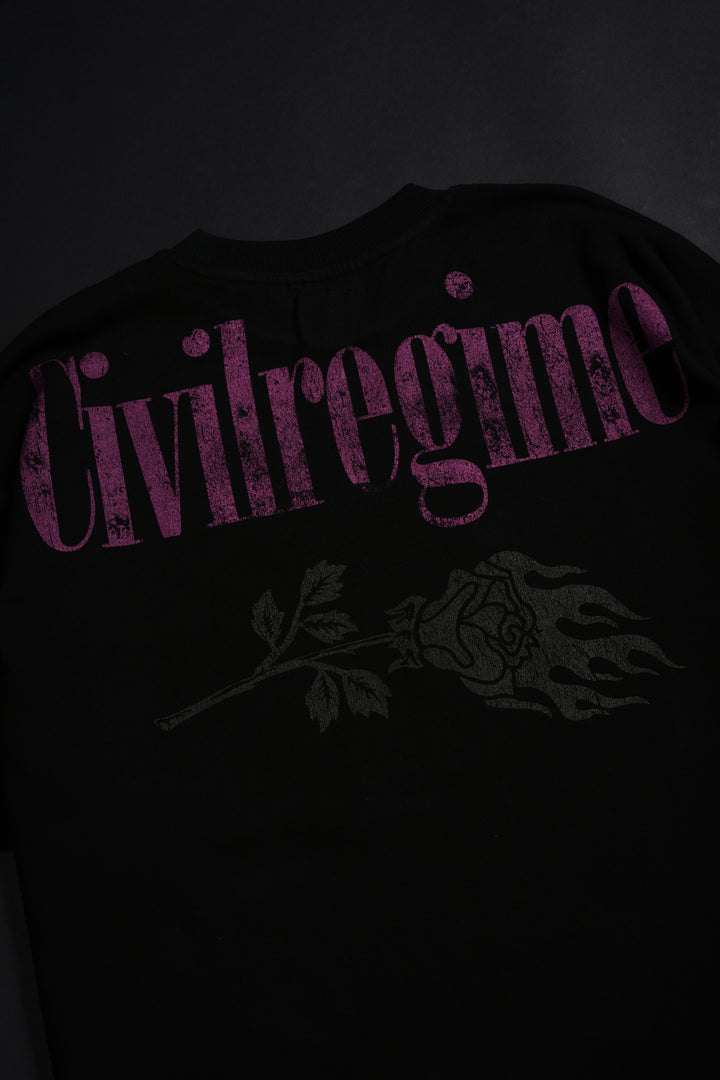 XOXO LIV American Classic Oversized Tee in Black