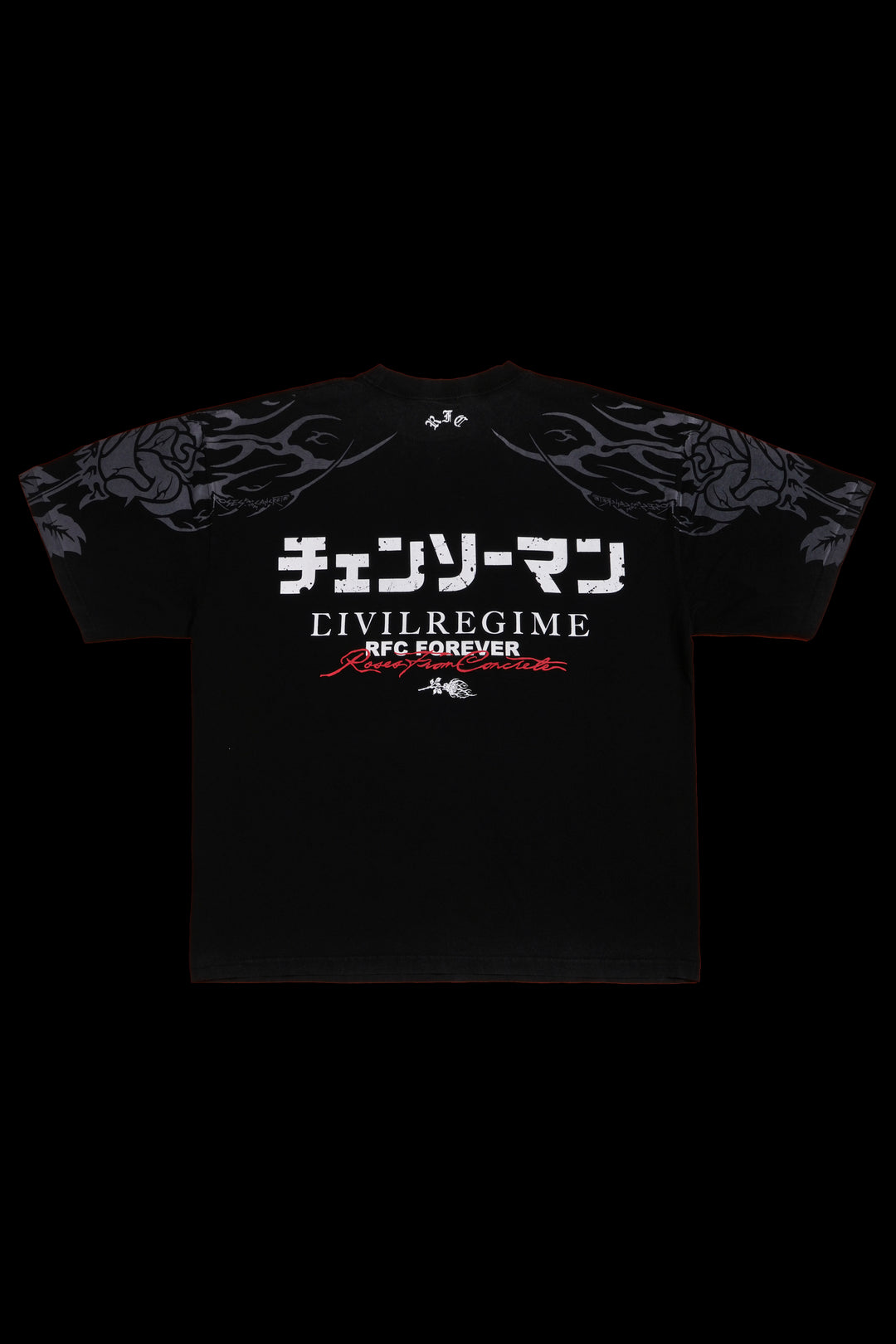 Angel Devil 199X Oversized Tee in Vintage Black