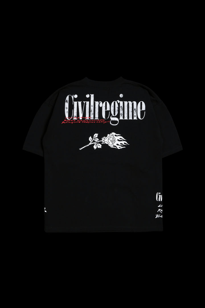 Mickey's Chaos 199X Oversized Tee in Black