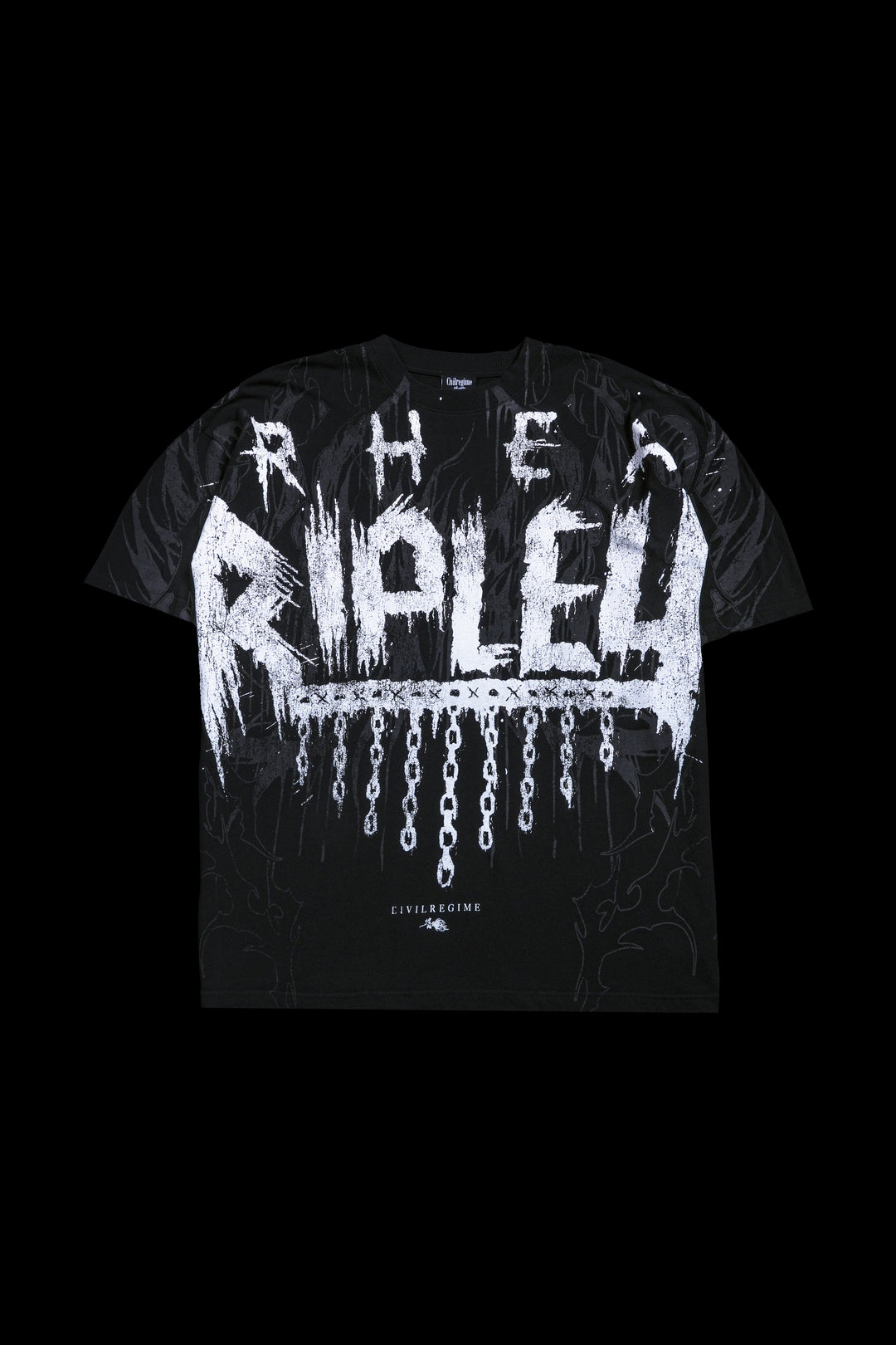 Rage Against Mami American Classic Oversized Tee in Vintage Black