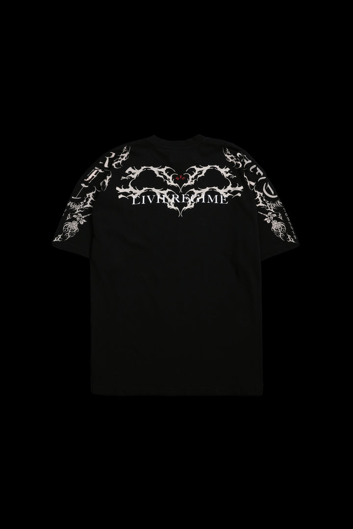 All Eyes On Me American Classic Oversized Tee in Black