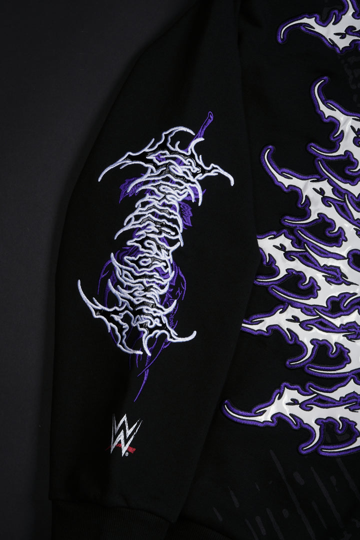 Dirty Dom Wanted Full Zip Up Hoodie in Black