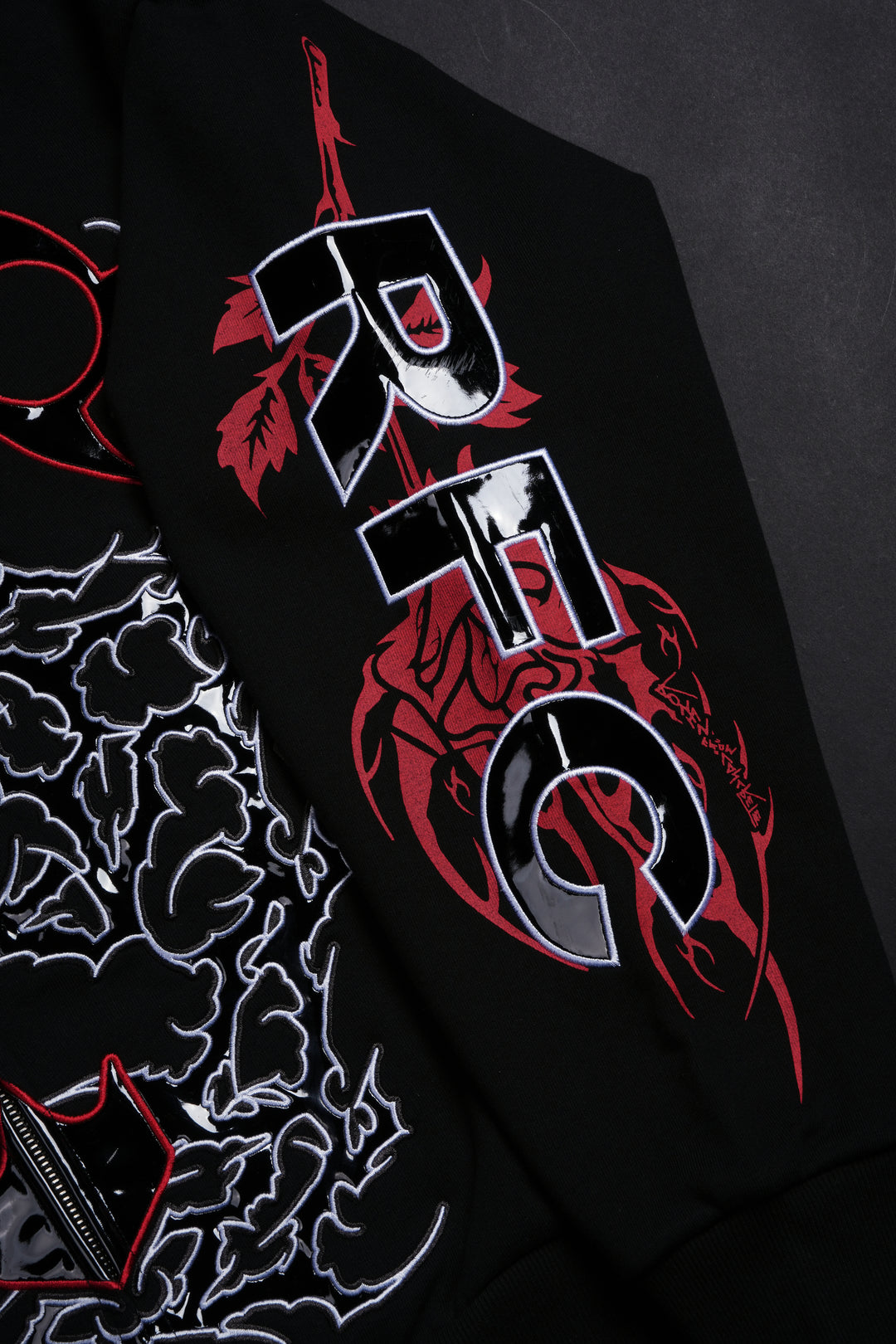 Penta Zero Miedo Full Zip Up Hoodie in Black