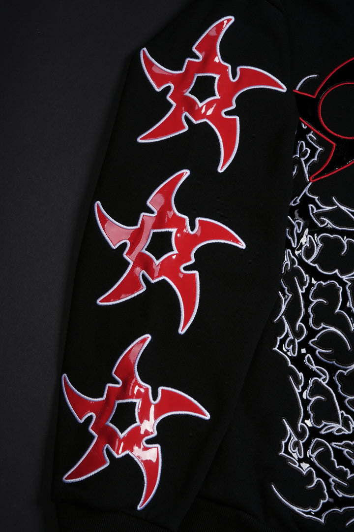 Penta Zero Miedo Full Zip Up Hoodie in Black