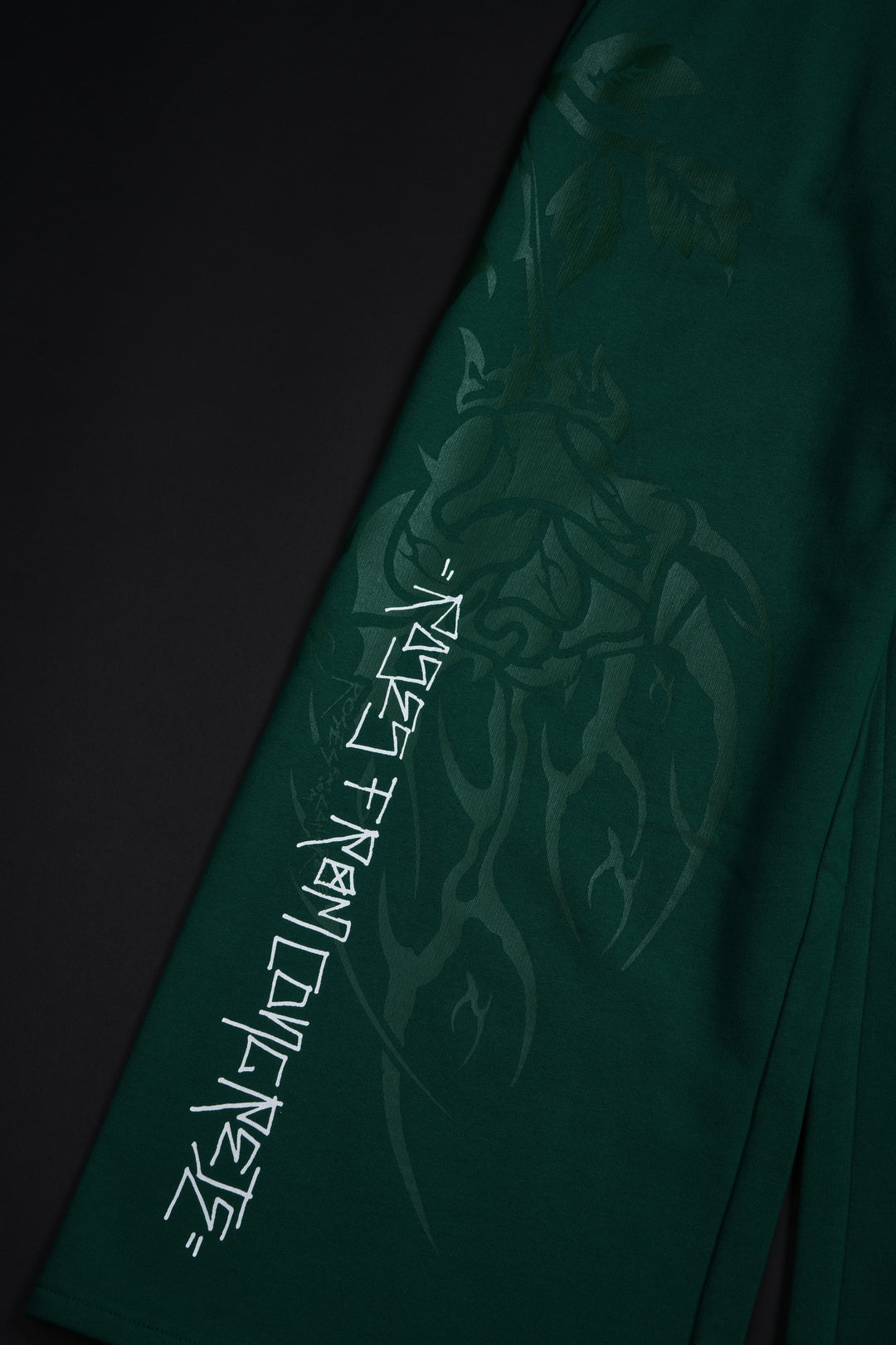 Bloom &amp; Conquer Ultra Wide Leg Pants in Deep Green