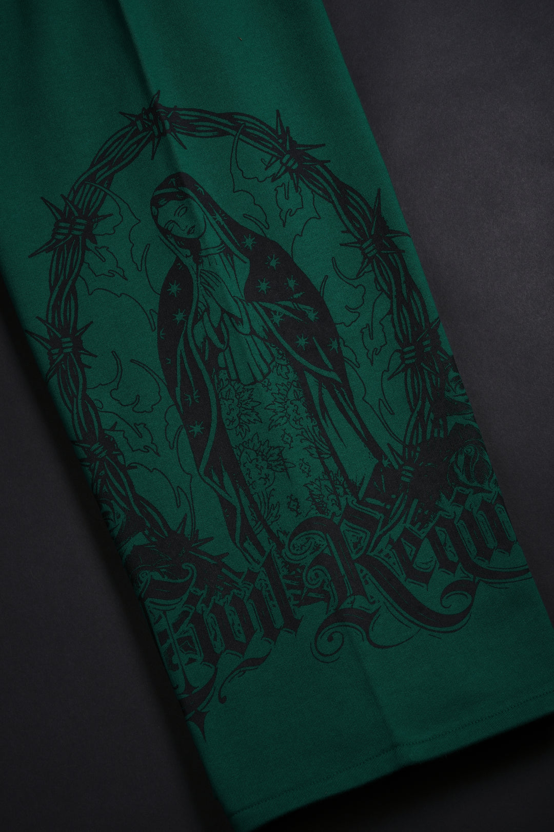 Bloom &amp; Conquer Ultra Wide Leg Pants in Deep Green