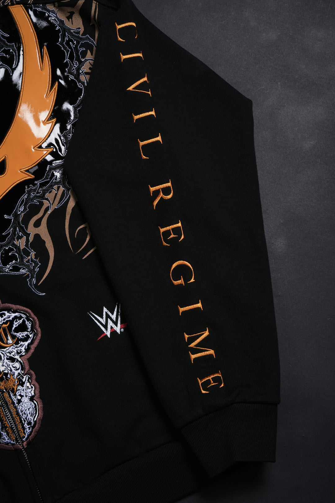 Oro Mysterio Full Zip Up Hoodie in Black