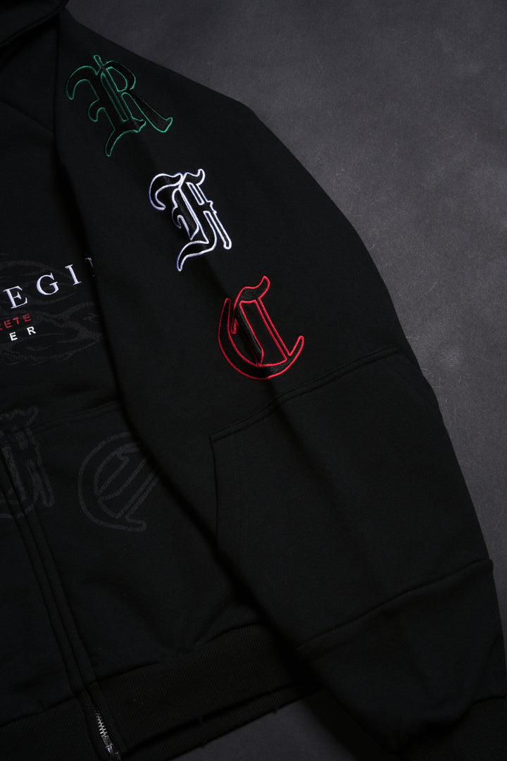 Black Rose RFC Destroy Hoodie in Black