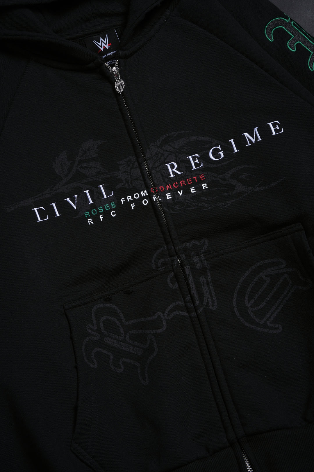 Black Rose RFC Destroy Hoodie in Black