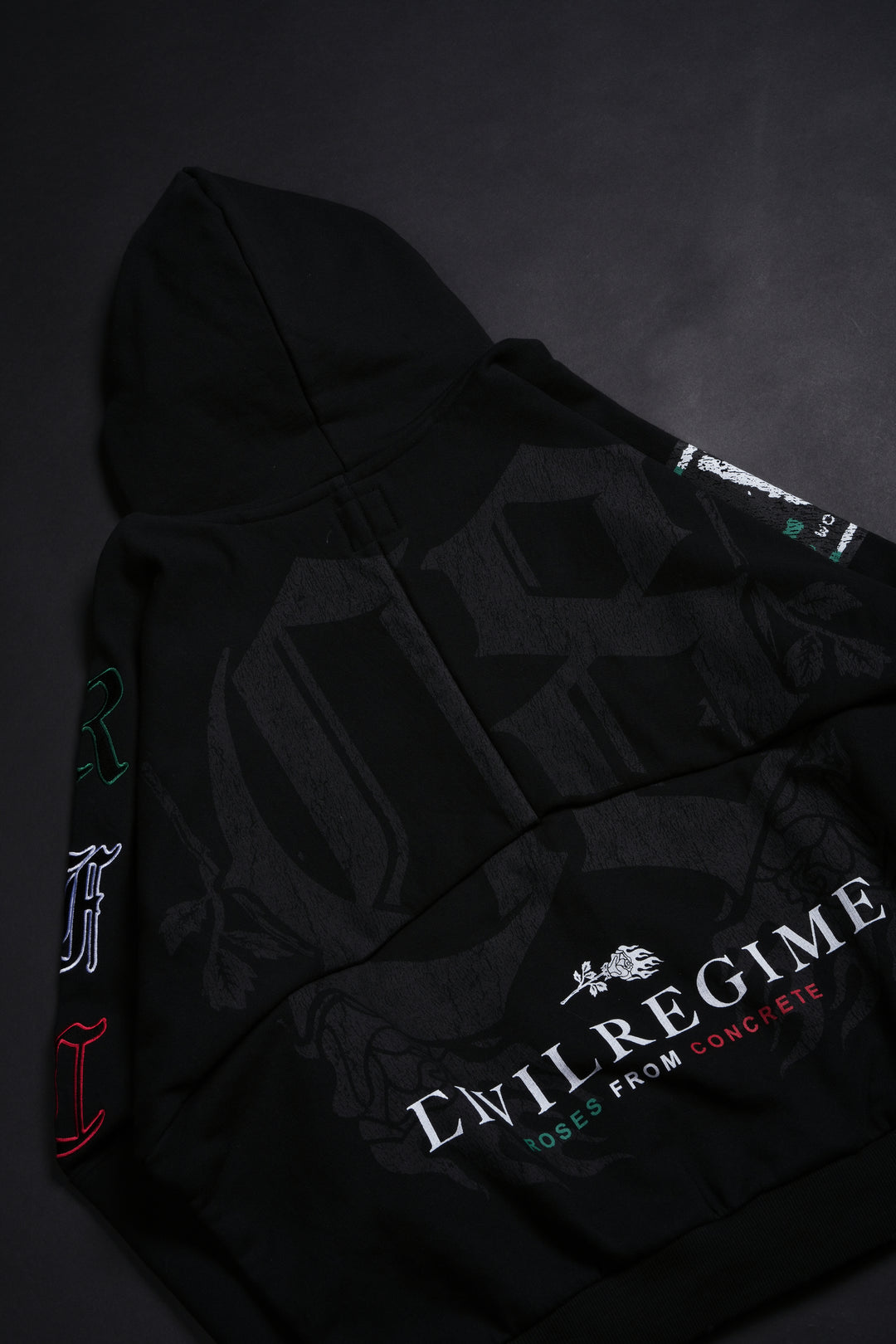 Black Rose RFC Destroy Hoodie in Black