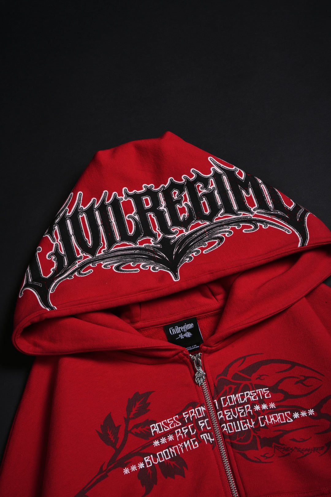 Bloom &amp; Conquer Ultra Cropped Hoodie in Equestrian Red