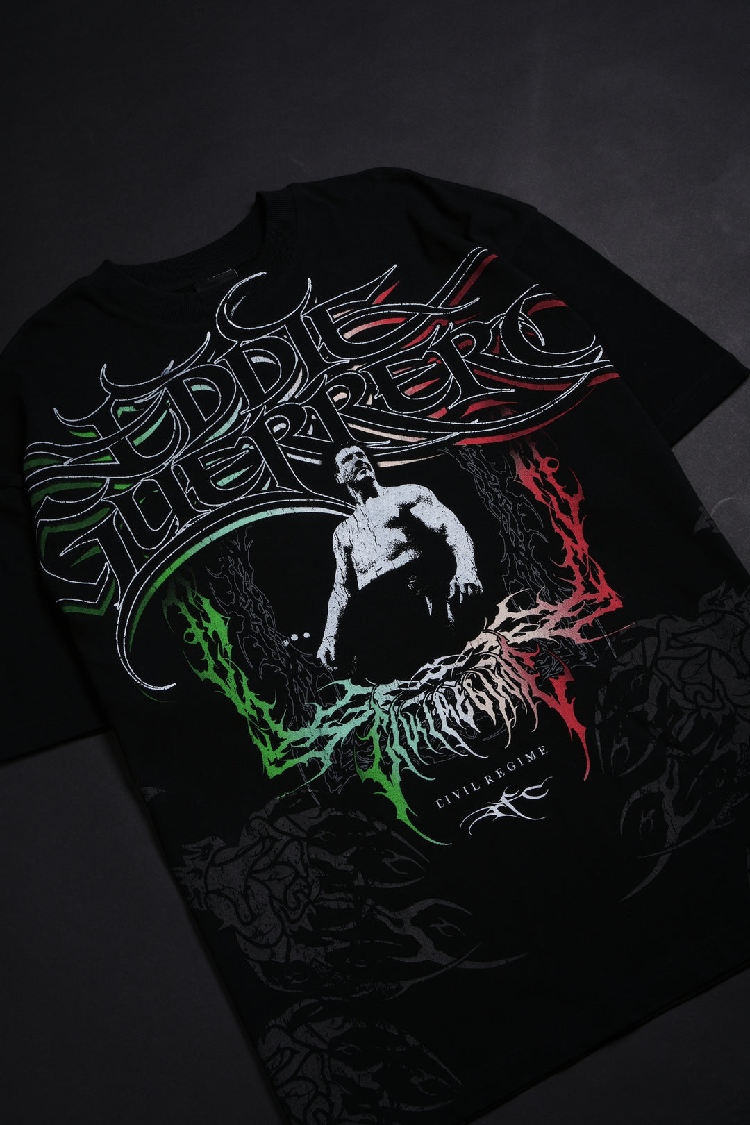 Lucha Rose American Classic Oversized Tee in Black