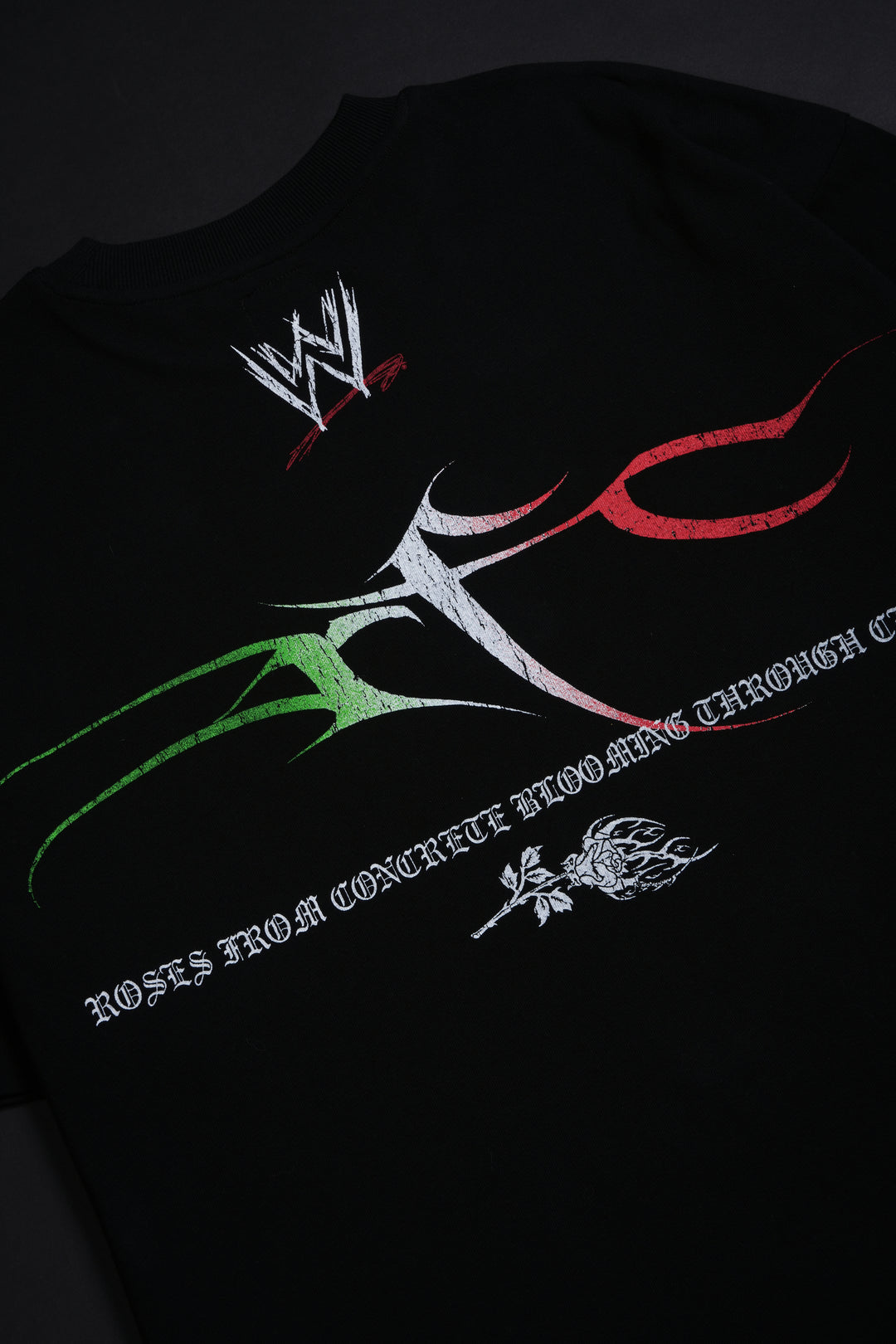 Lucha Rose American Classic Oversized Tee in Black