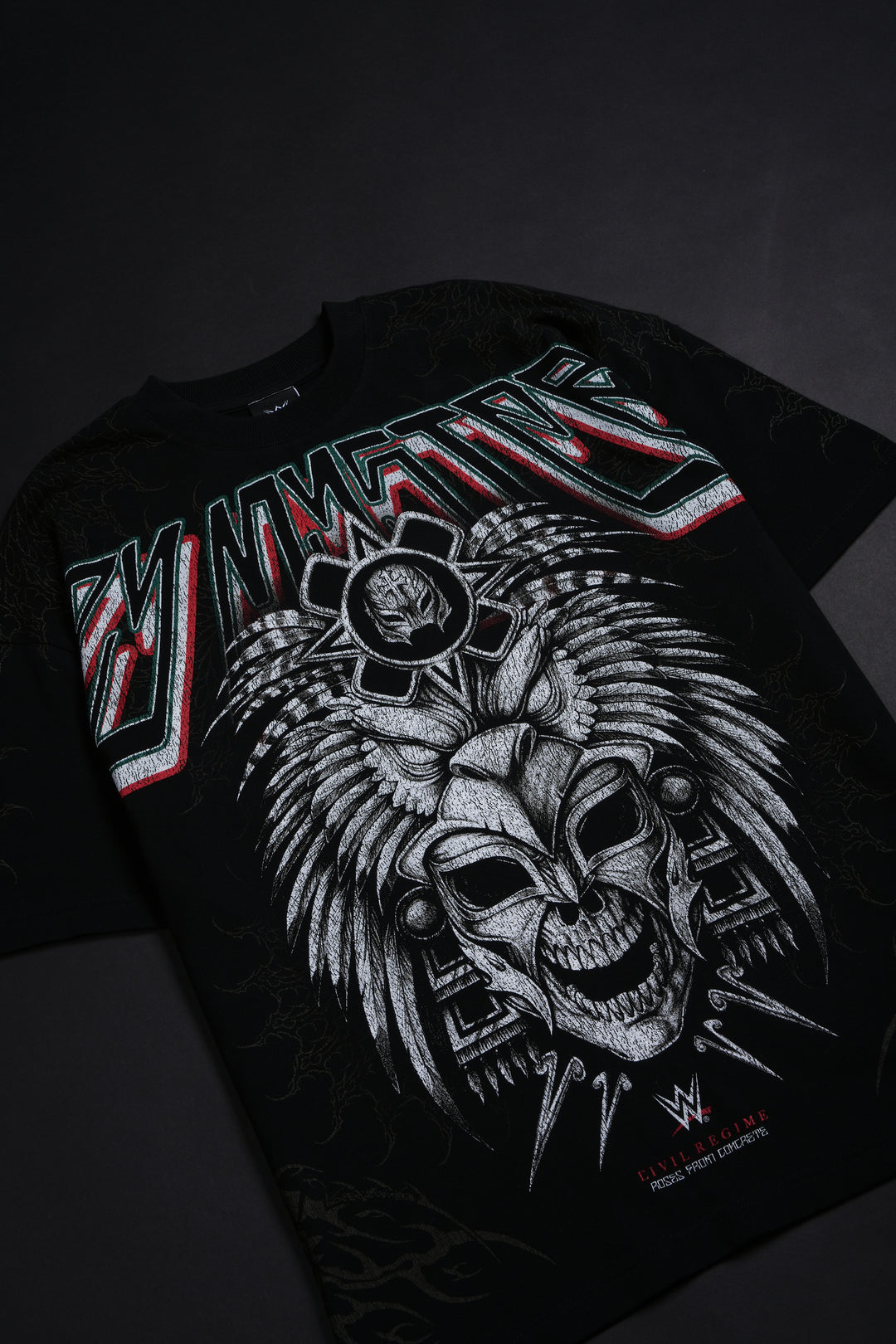 Rey Azteca American Classic Oversized Tee in Black