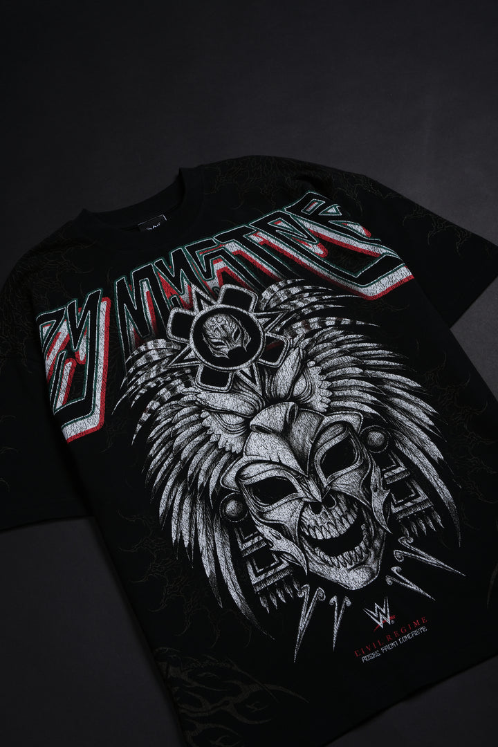 Rey Azteca American Classic Oversized Tee in Black
