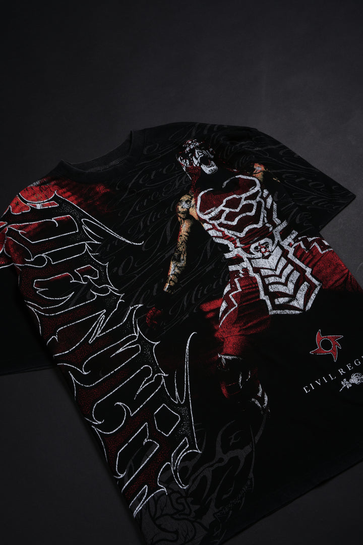 Penta Power Rage American Classic Oversized Tee in Vintage Black