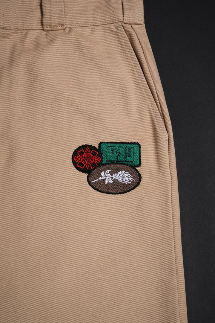 Mysterio Azteca Blue Collar Pants in Tan