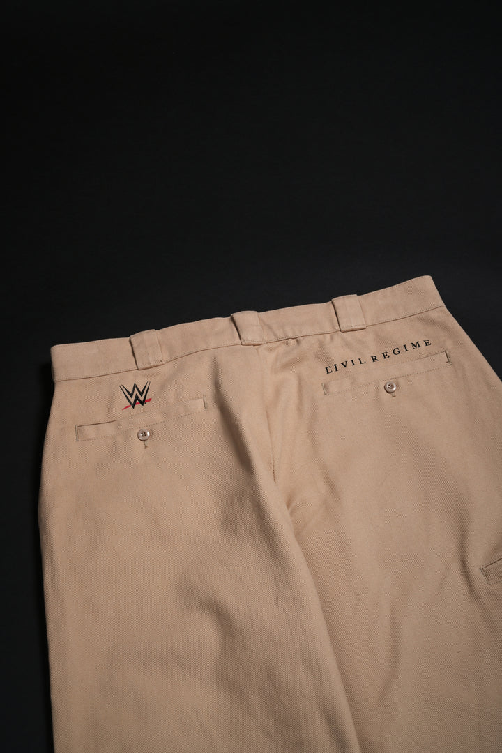 Mysterio Azteca Blue Collar Pants in Tan