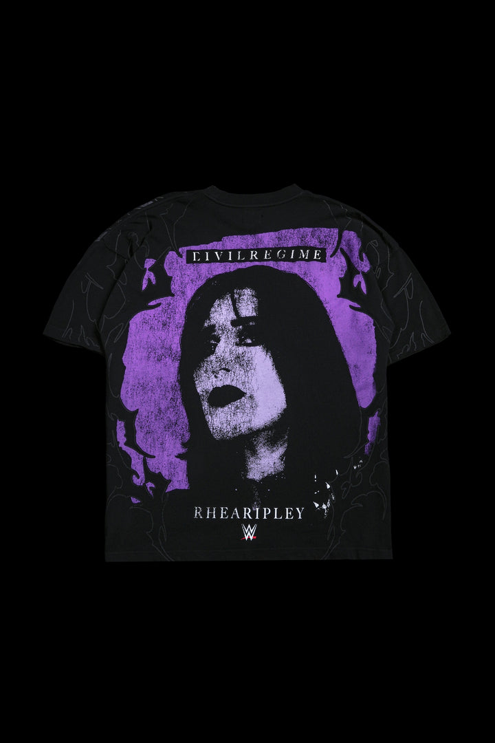Rage Against Mami American Classic Oversized Tee in Vintage Black