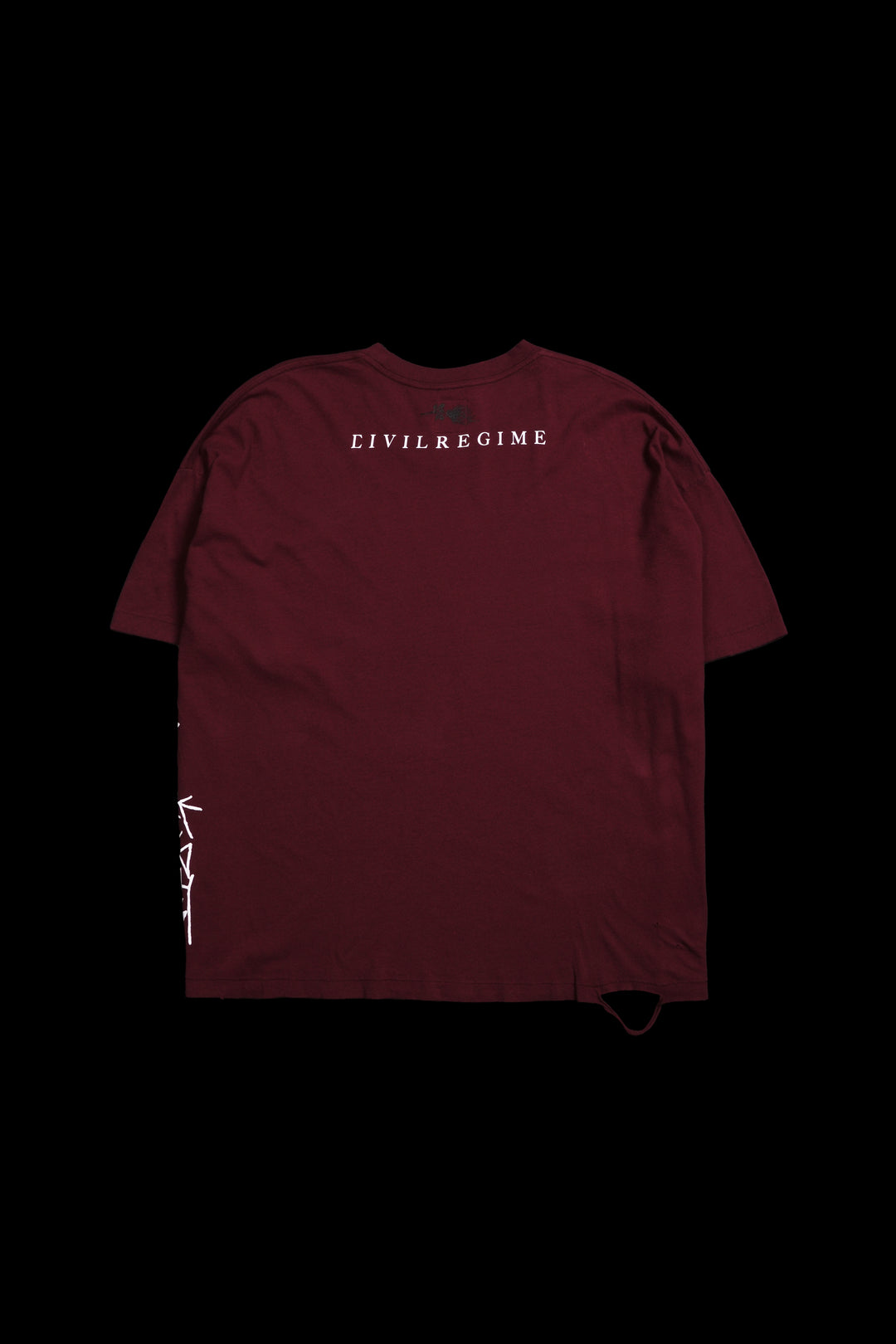 Hold faith Rosary Everyday Basic Tee in Oxblood