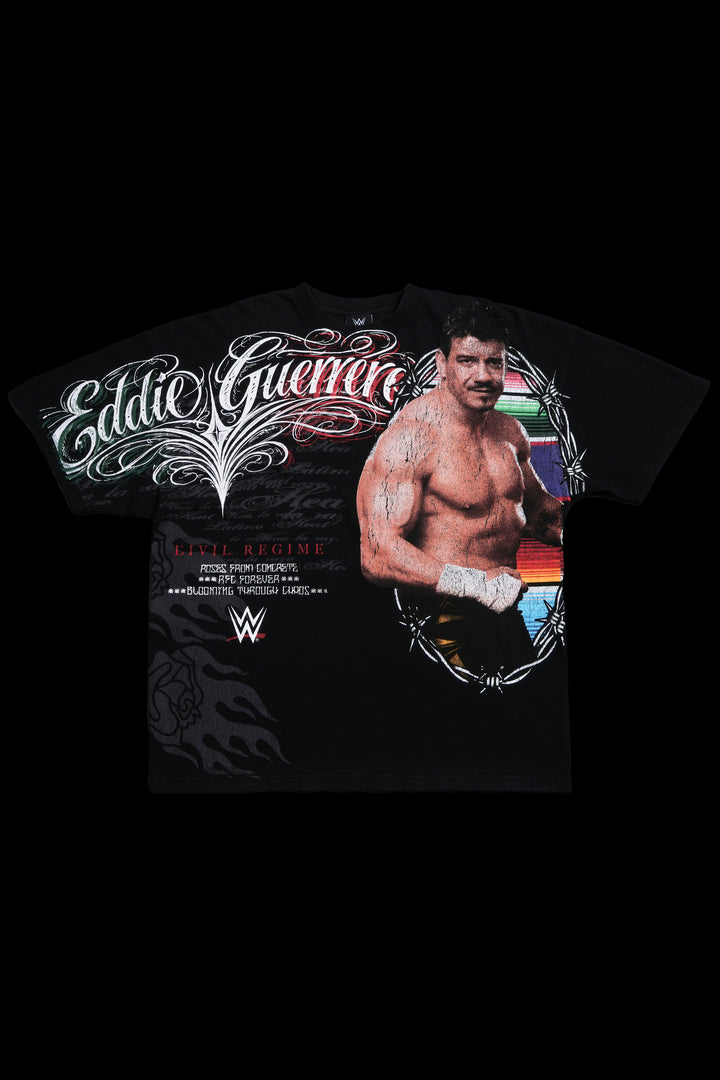 Viva Guerrero American Classic Oversized Tee in Vintage Black