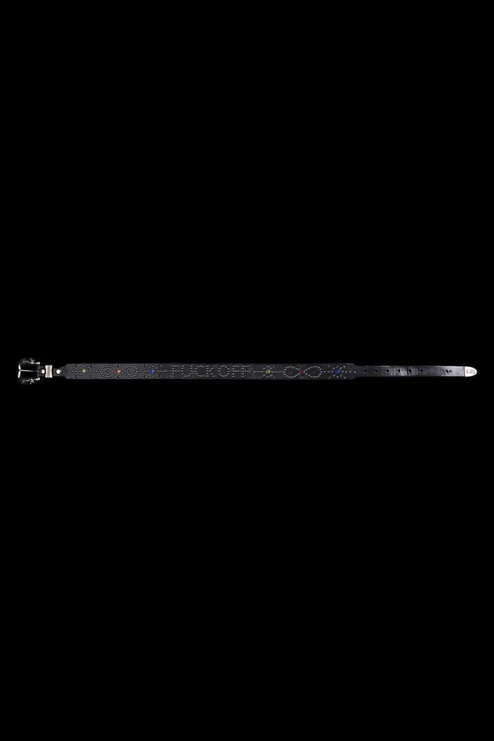 F*ck Off Civil Steel Noir Belt in Black