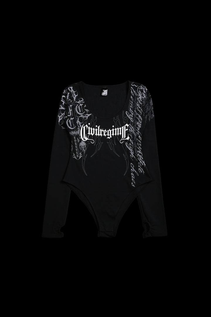 Embodiment Of Perfection Pookie L/S Bodysuit in Black