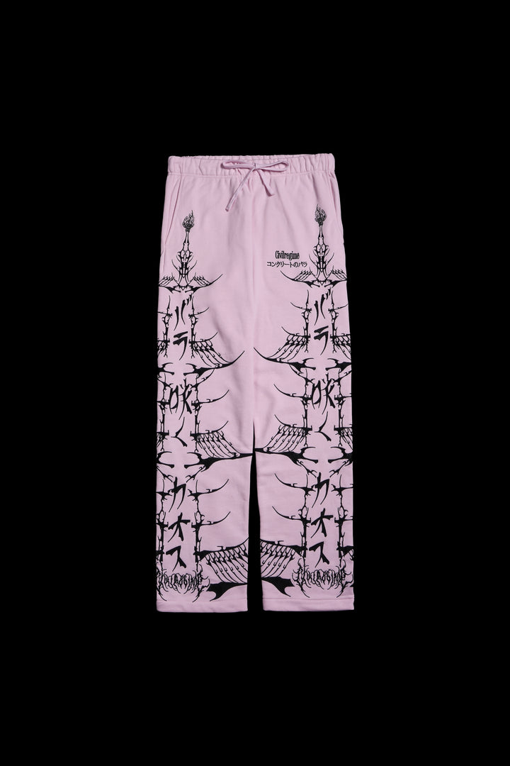 Bankai Brigade Wide Leg Pants in Baby Pink