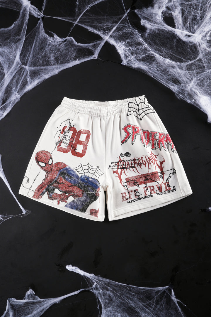 Team Spidey Thorns Baggy Shorts in Butter