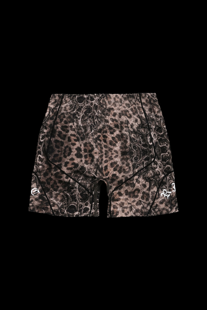 Infected Kelly Seamless Shorts in Cyber Leopard