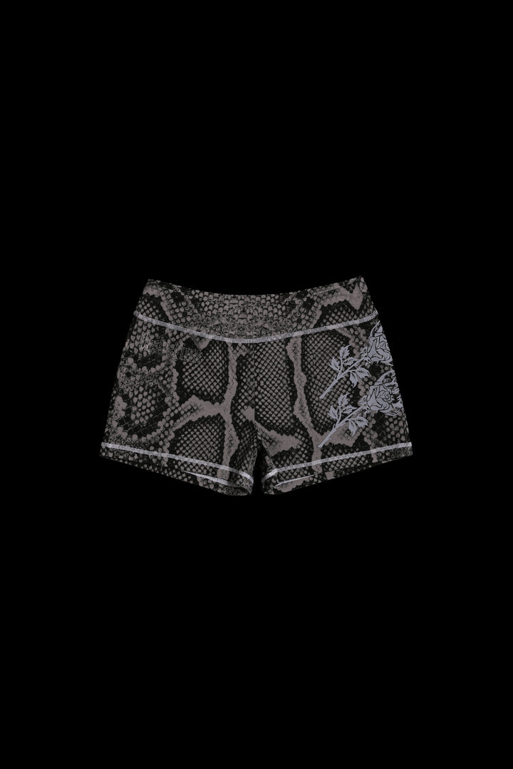 Serpent's Kiss Pookie Shorts in Tonal Black