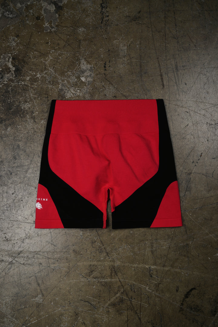 Danger Regime Kelly Seamless Shorts in Equestrian Red