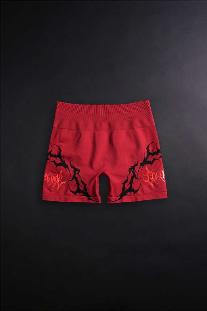 Revenge Kelly Seamless Shorts in Oxblood