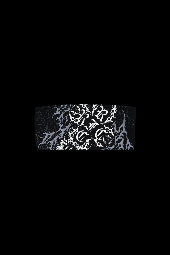 Poison Petals Bandeau Top in Black