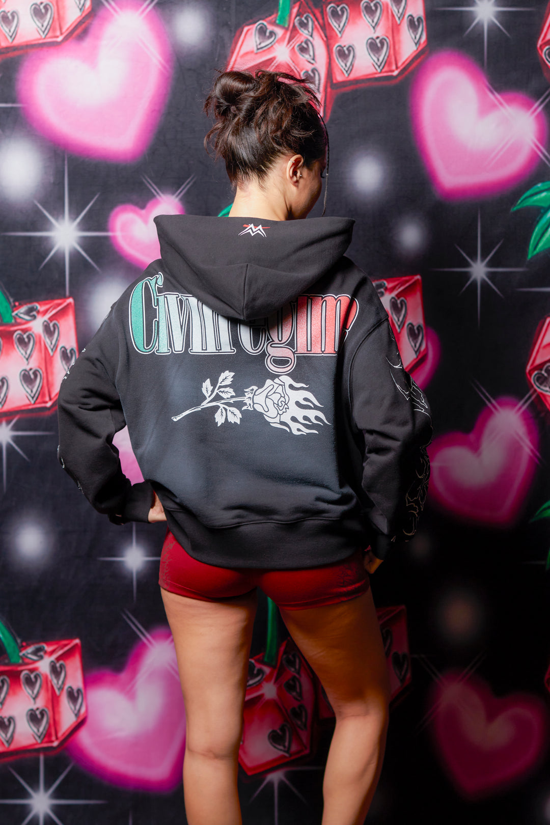 LWO Forever Forever Hoodie in Spray Wash Black