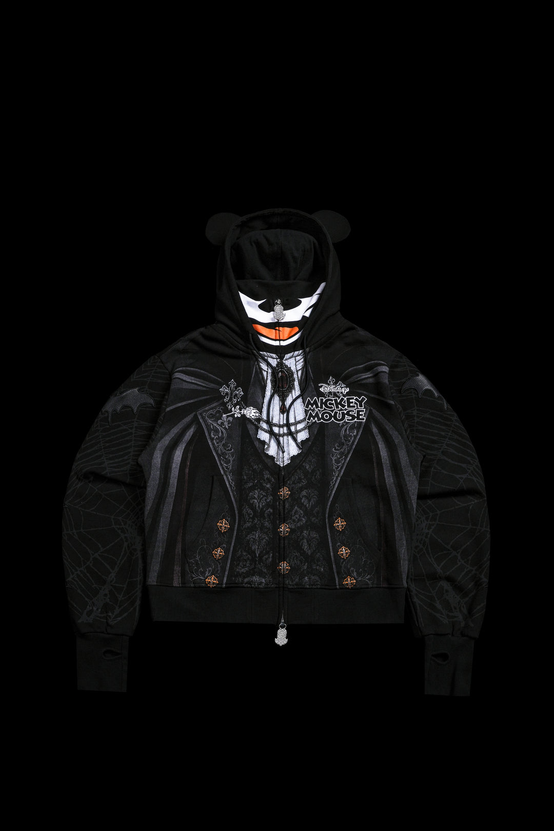 Blood Thirst Civil Cowl Zip Up Hoodie V2 in Black