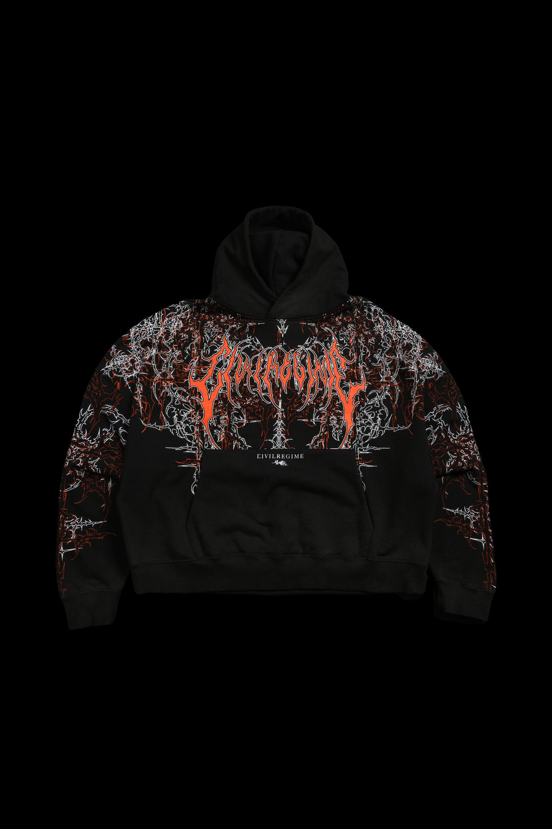 Lucid Odin Hoodie in Vintage Black/Hallow Orange