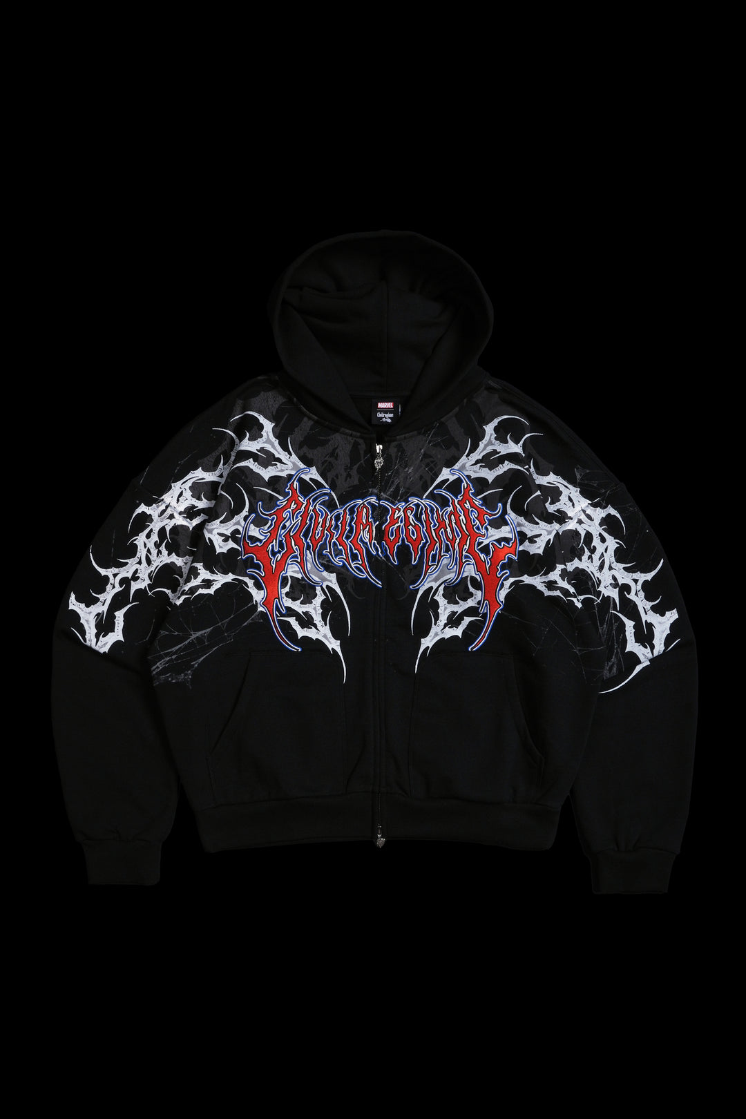 Spiderman And Me Civil Zip Up Hoodie in Black